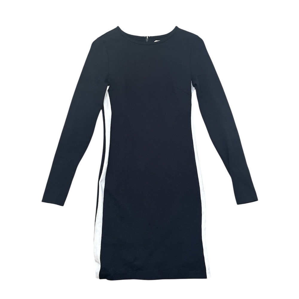 Michael Michael Kors Navy Blue Sheath Sporty Dress With White Accent Size XS - Picture 2 of 9
